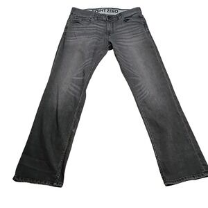 Point Zero Super Flex Jeans Women 36x32 Grey Slim Straight Stretch